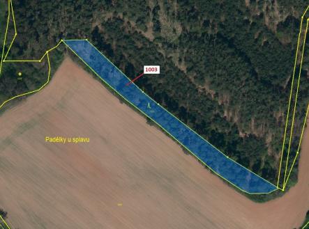 Prodej pozemku, les, 3 001 m²