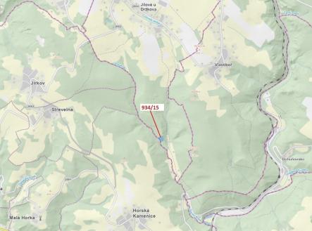 Prodej pozemku, les, 3 821 m²