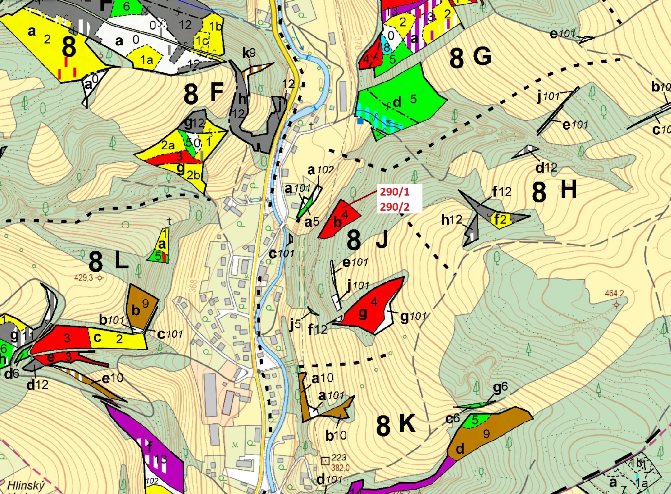 Lesní pozemky o výměře 3359 m2, podíl 1/1, katastrální území Arnultovice, obec Rudník, obec s rozšíř