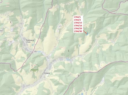 Prodej pozemku, les, 10 498 m²