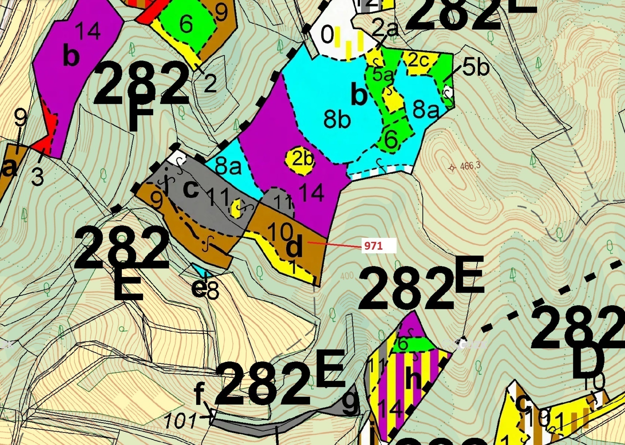 Lesní pozemek o výměře 4308 m2, podíl 1/1, katastrální území Lhota Rapotina, obec Lhota Rapotina, ob