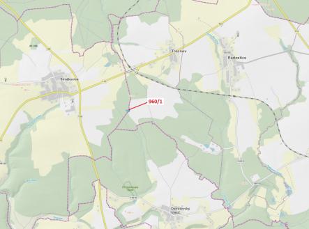 Prodej pozemku, les, 2 342 m²
