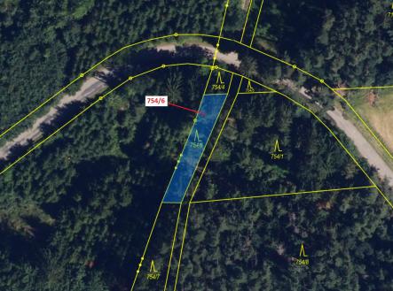 Prodej pozemku, les, 294 m²