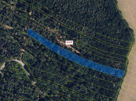 Prodej pozemku, les, 4 139 m²