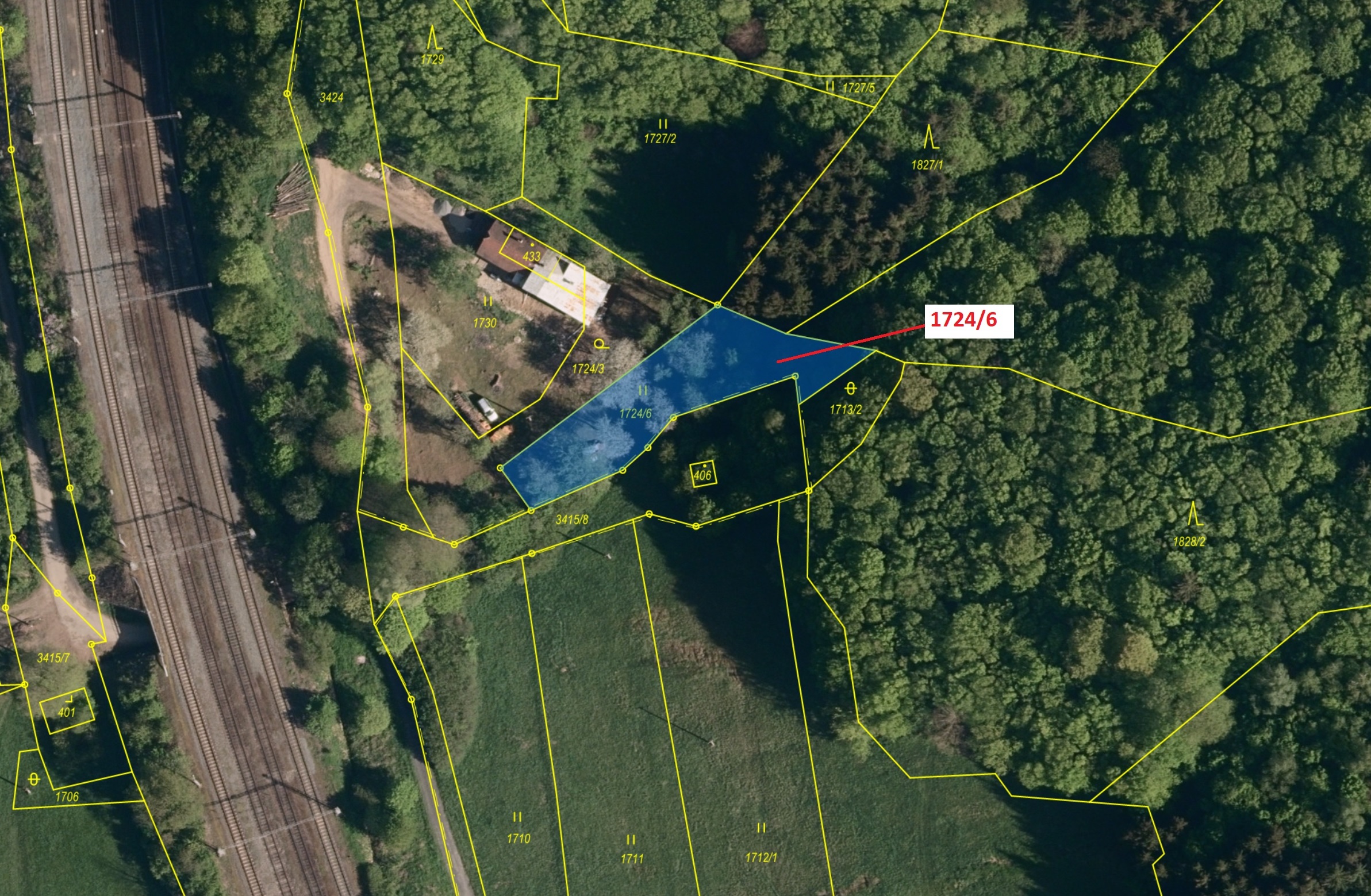 Trvalý travní porost o výměře 762 m2, podíl 1/1, katastrální území Valašská Polanka, obec Valašská P