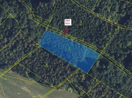 Prodej pozemku, les, 3 183 m²
