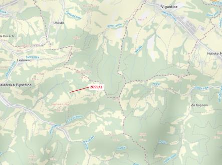 Prodej pozemku, trvalý travní porost, 614 m²