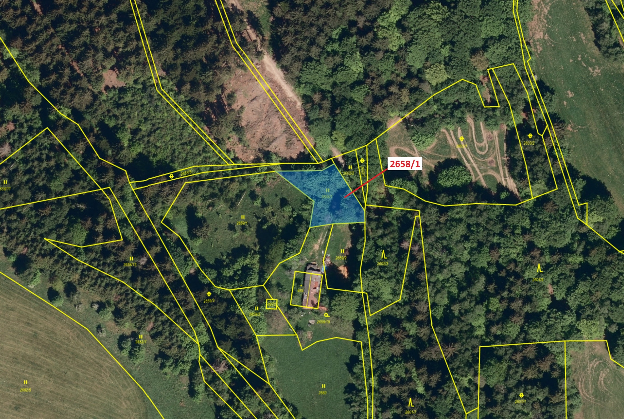 Trvalý travní porost o výměře 749 m2, podíl 1/1, katastrální území Valašská Bystřice, obec Valašská 