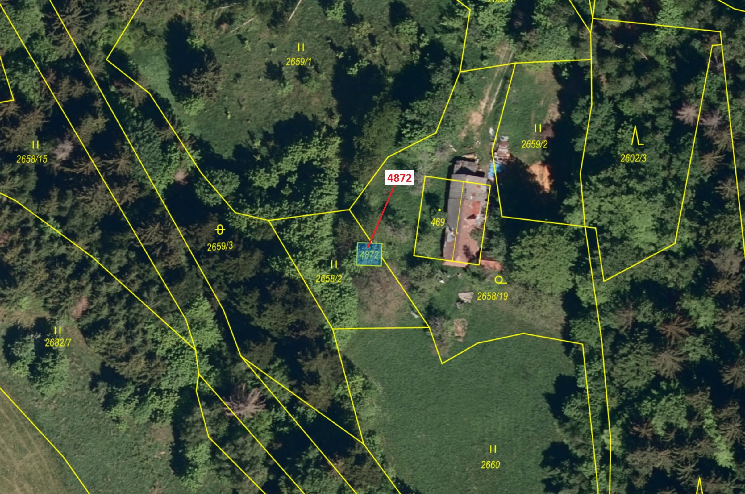 Ostatní plocha o výměře 22 m2, podíl 1/1, katastrální území Valašská Bystřice, obec Valašská Bystřic