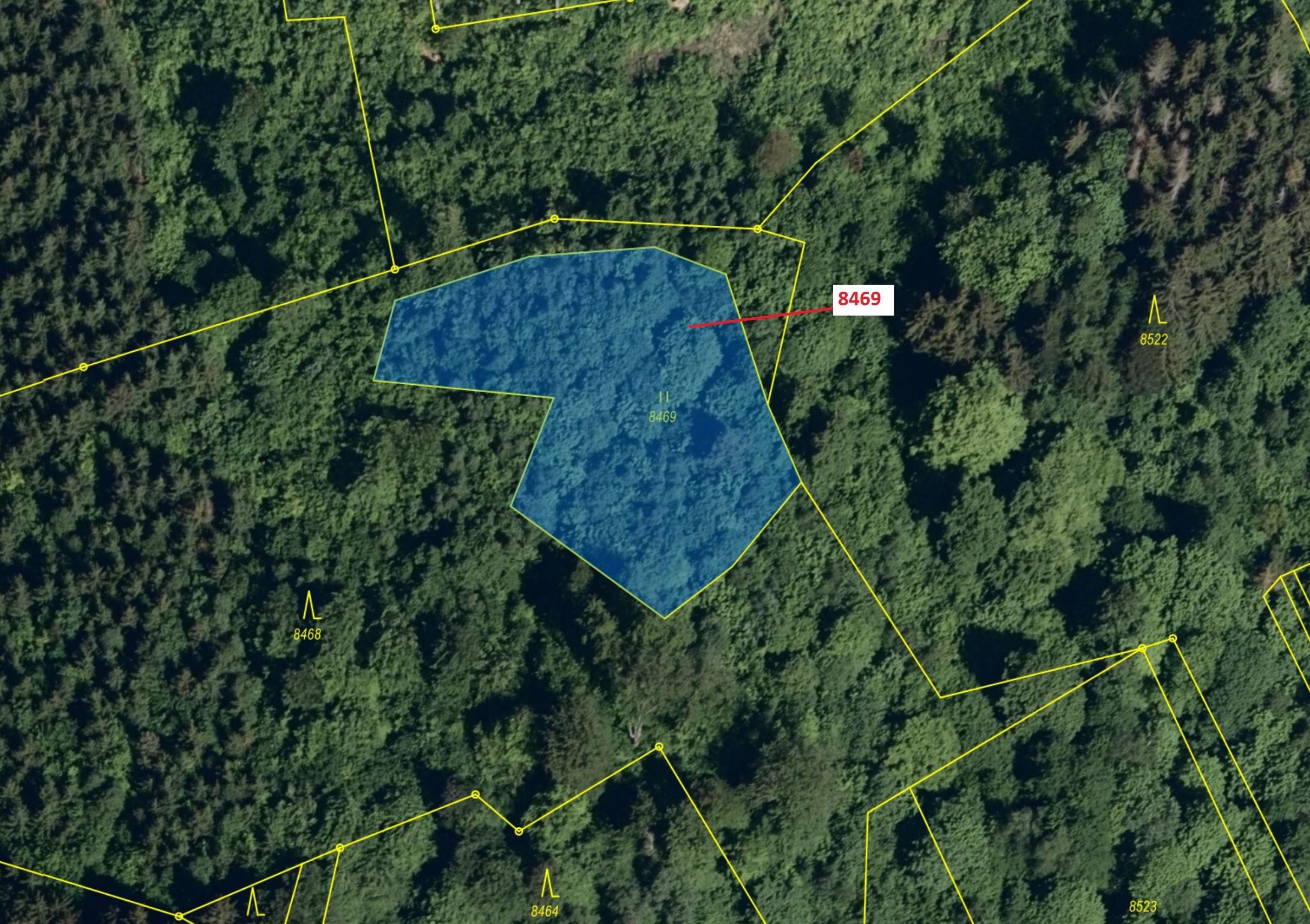 Trvalý travní porost o výměře 1957 m2, podíl 1/1, katastrální území Vsetín, obec Vsetín, obec s rozš