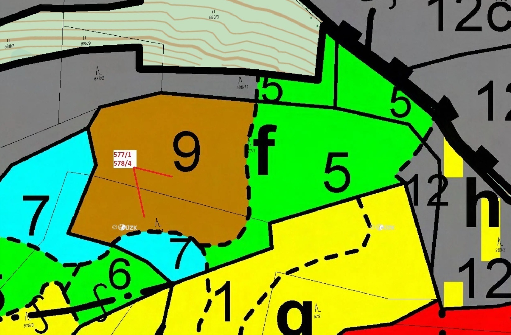 Lesní pozemky o výměře 10 642 m2, podíl 1/1, katastrální území Leskovec, obec Leskovec, obec s rozší