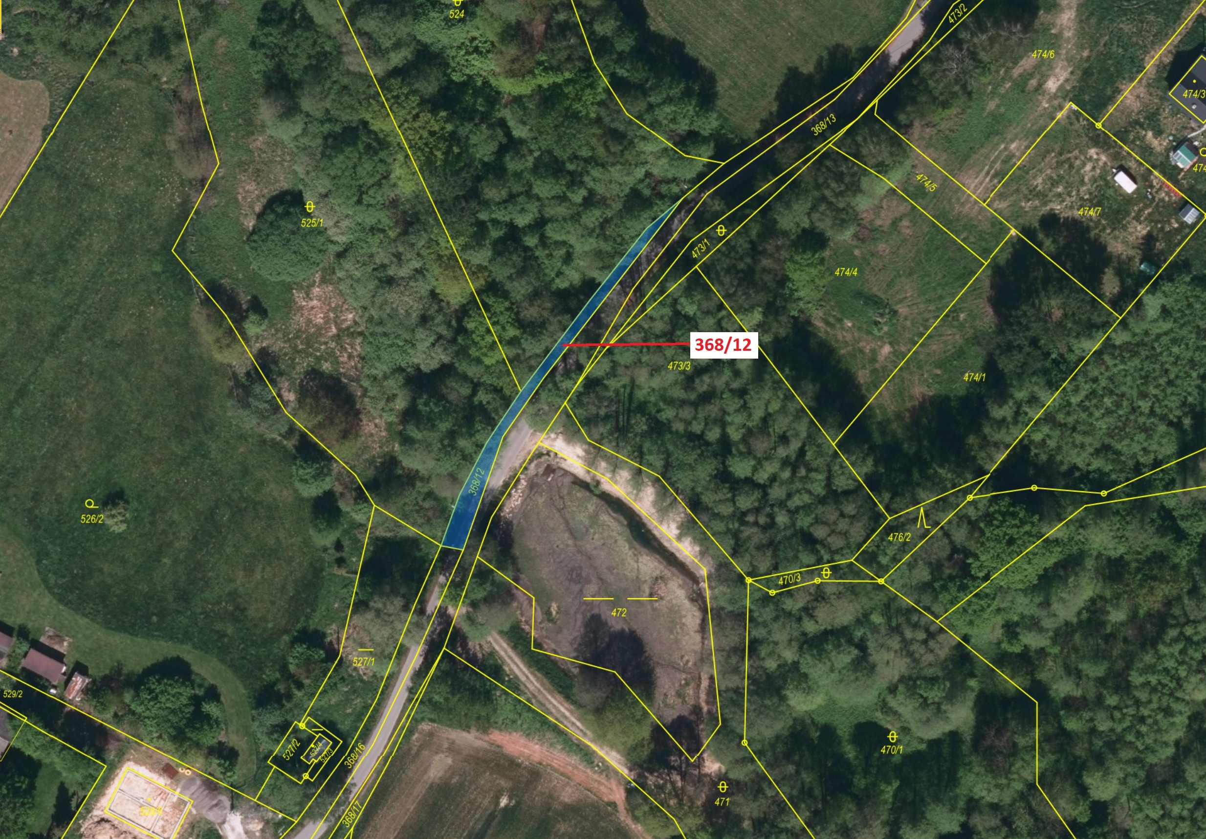 Ostatní plocha o výměře 218 m2, podíl 1/1, katastrální území Prstná, obec Petrovice u Karviné, obec 
