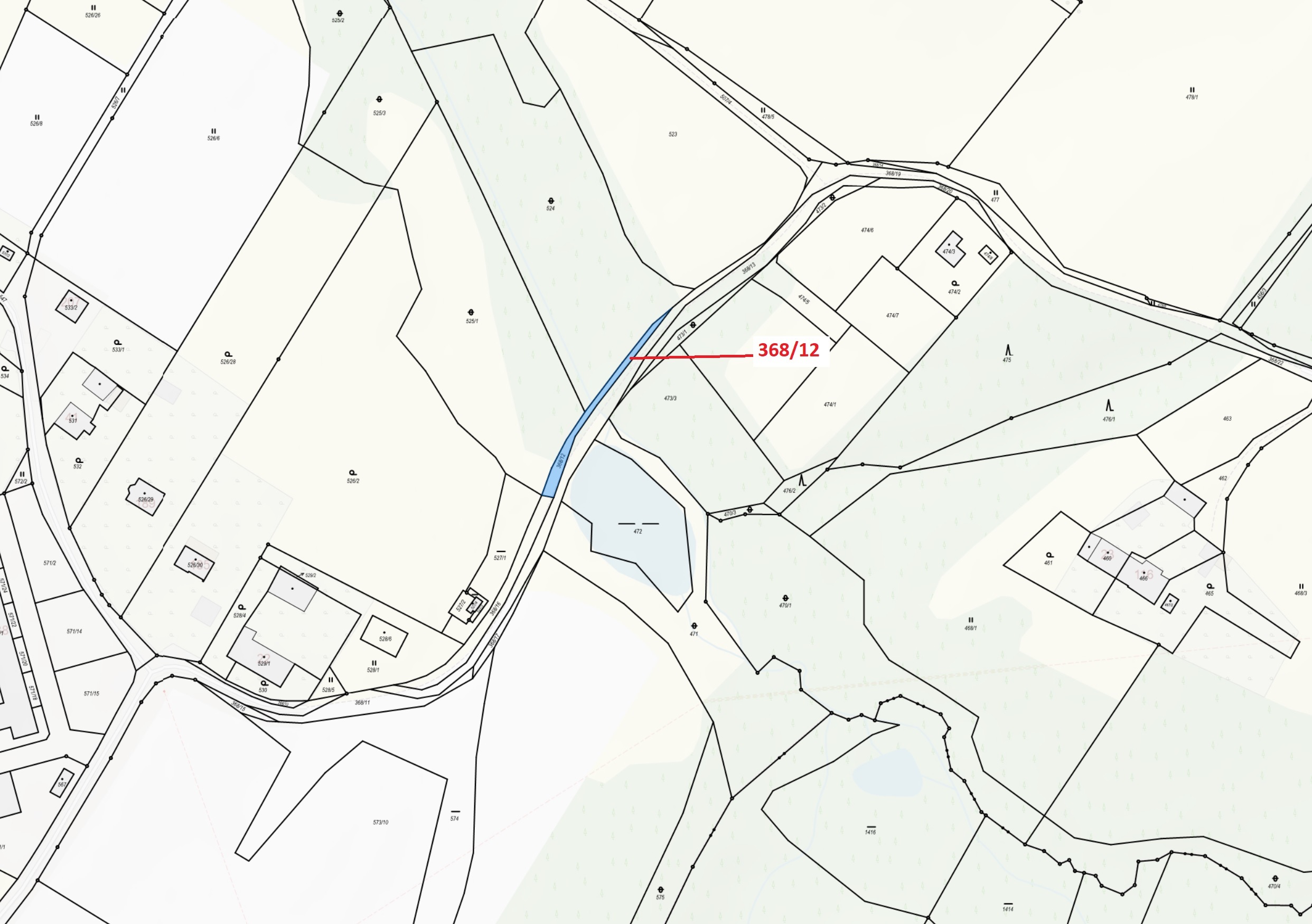 Ostatní plocha o výměře 218 m2, podíl 1/1, katastrální území Prstná, obec Petrovice u Karviné, obec 