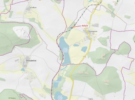 Prodej pozemku, les, 1 734 m²