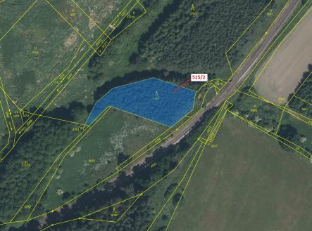 Prodej pozemku, les, 1 734 m²