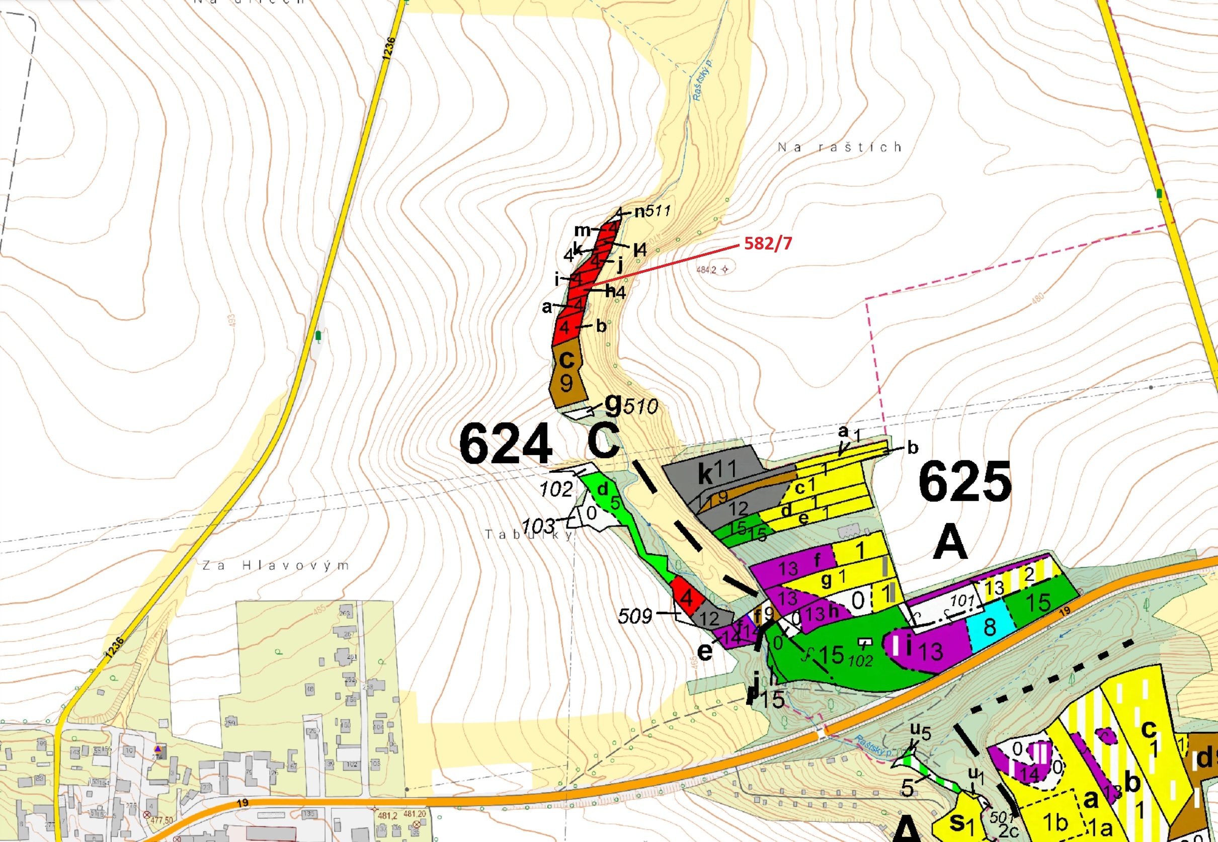 Lesní pozemek o výměře 316 m2, podíl 1/1, katastrální území Dražice u Tábora, obec Dražice, obec s r
