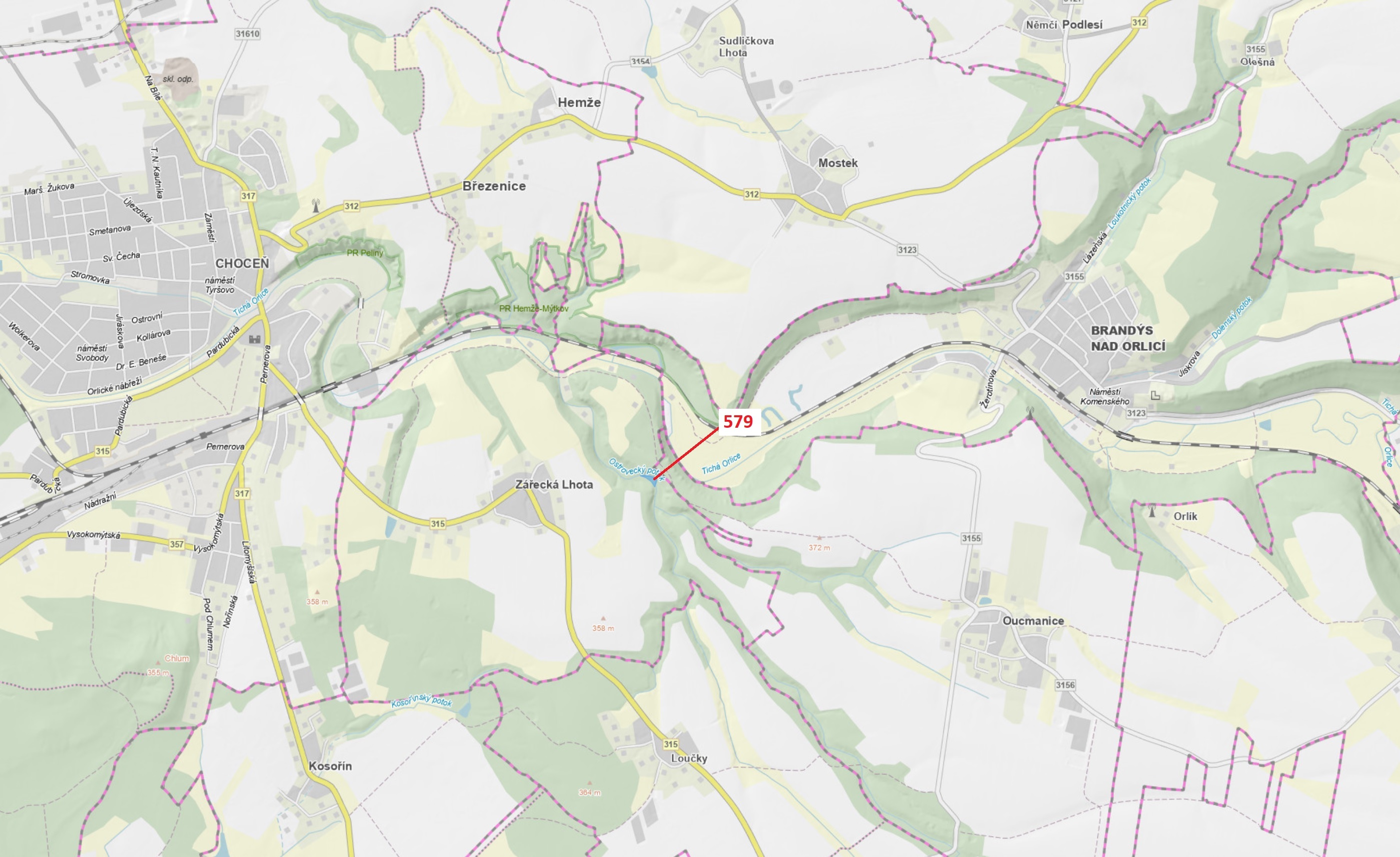 Lesní pozemek o výměře 1712 m2, podíl 1/1, katastrální území Zářecká Lhota, obec Zářecká Lhota, obec