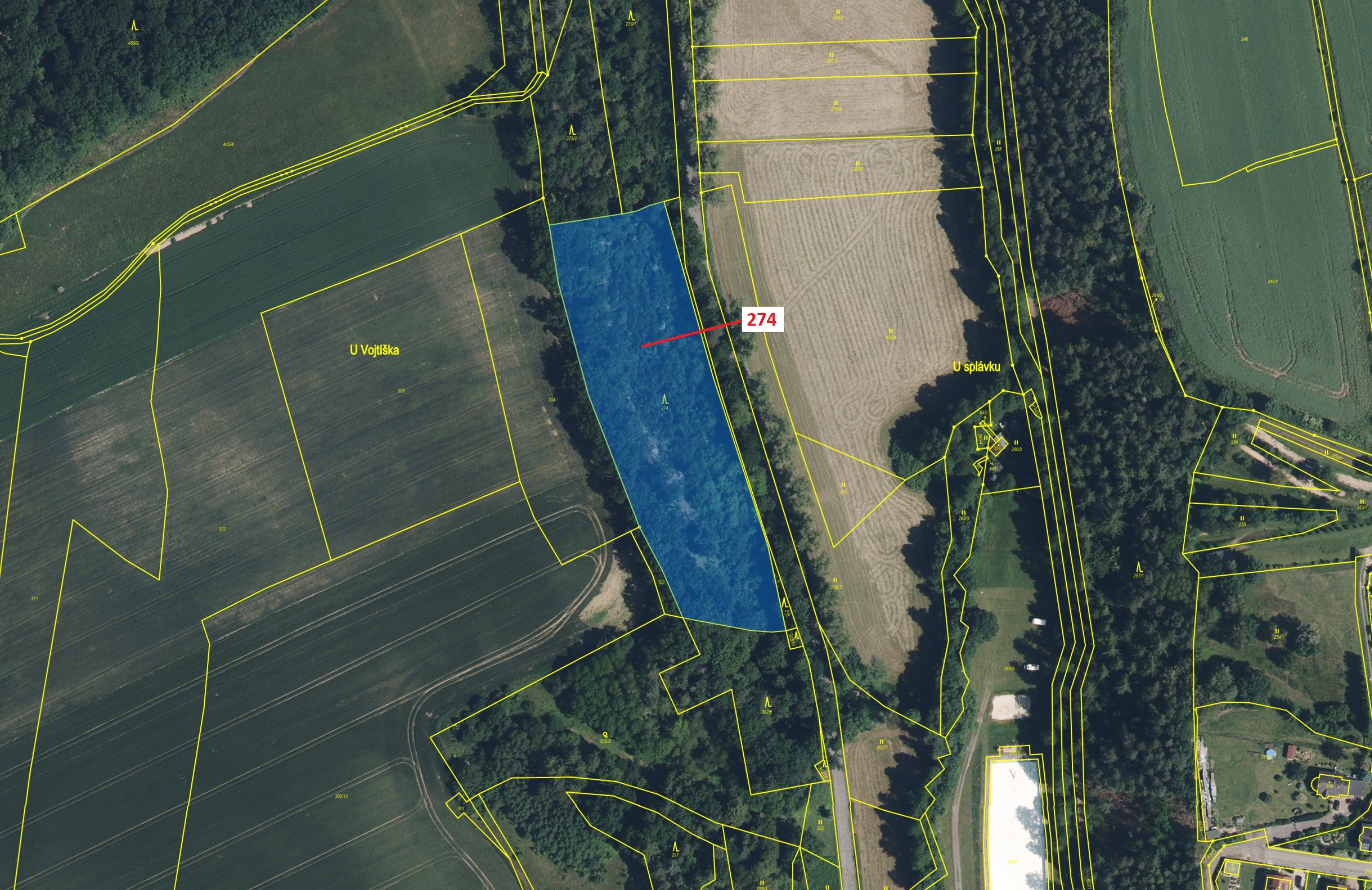 Lesní pozemek o výměře 10 038 m2, podíl 1/1, katastrální území Klášter Hradiště nad Jizerou, obec Kl