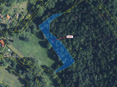 Prodej pozemku, les, 2 957 m²