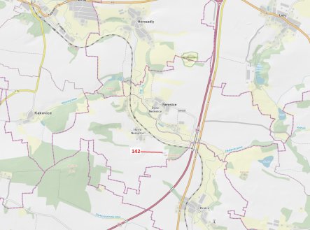 Ostatní plocha o výměře 145 m2, podíl 1/1, katastrální území Horní Nerestce, obec Nerestce, obec s r