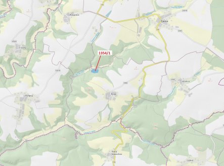 Lesní pozemek o výměře 13 976 m2, podíl 1/1, katastrální území Kněž u Čestína, obec Čestín, obec s r