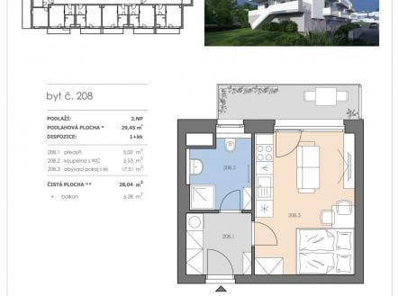 Prodej bytu, 1+kk, 28 m²