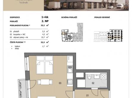 Prodej bytu, 1+kk, 34 m²