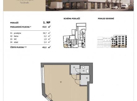 Prodej obchodní prostor, 43 m²