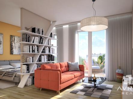 Pronájem bytu, 1+kk, 40 m²