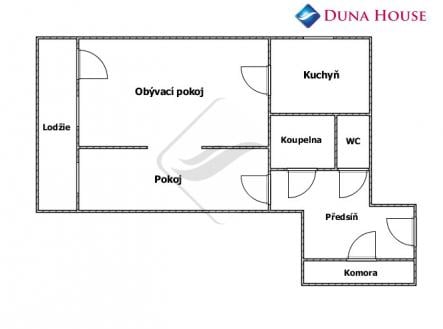 Prodej bytu, 2+1, 50 m²