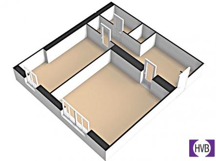 Prodej bytu, 2+kk, 50 m²