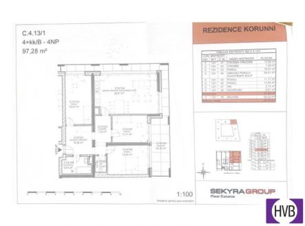 Prodej bytu, 4+kk, 97 m²