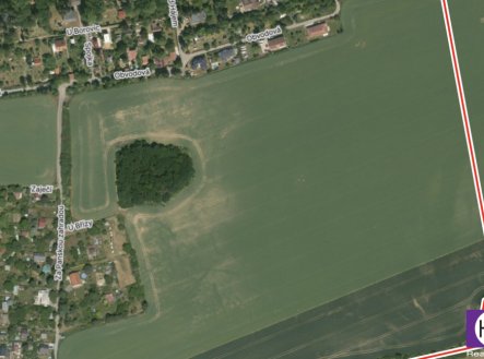 Prodej pozemku o velikosti 4615 m2 + podíl na přístup. cestě, obec Zdiby, část obce Brnky