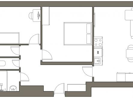 Prodej bytu, 3+kk, 61 m²