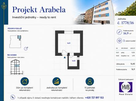Prodej bytu, 1+kk, 17 m²