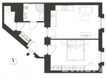 Prodej bytu, 2+kk, 57 m²