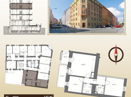 Prodej bytu, 3+kk, 64 m²