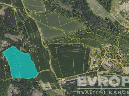Prodej - pozemek, zemědělská půda, 53 749 m²