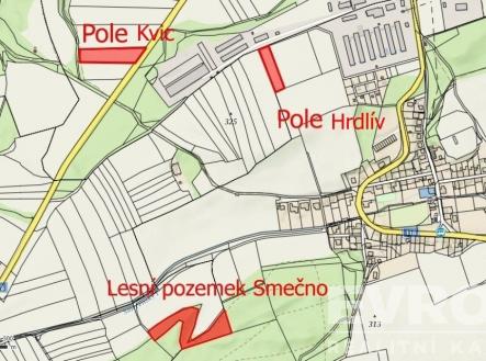 Prodej pozemku, zemědělská půda, 17 665 m²