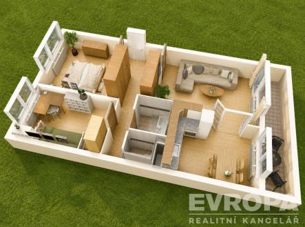 Prodej bytu, 3+1, 64 m²