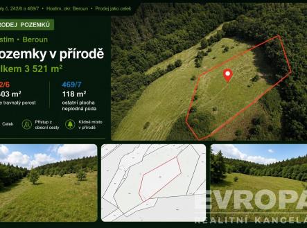 Prodej pozemku, trvalý travní porost, 3 521 m²