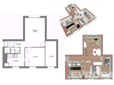 Prodej bytu, 3+1, 61 m²