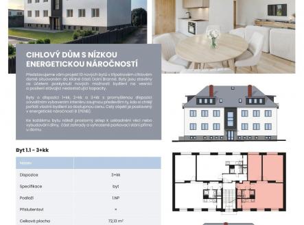 Prodej bytu, 3+kk, 72 m²