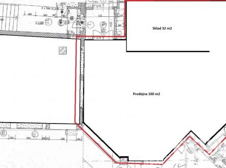 Pronájem obchodní prostory, 132 m²