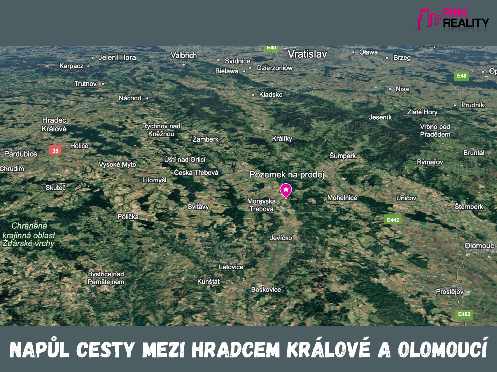 Pozemek k průmyslové výstavbě Gruna, okr. Svitavy