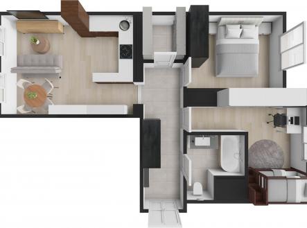 Prodej bytu, 3+kk, 64 m²