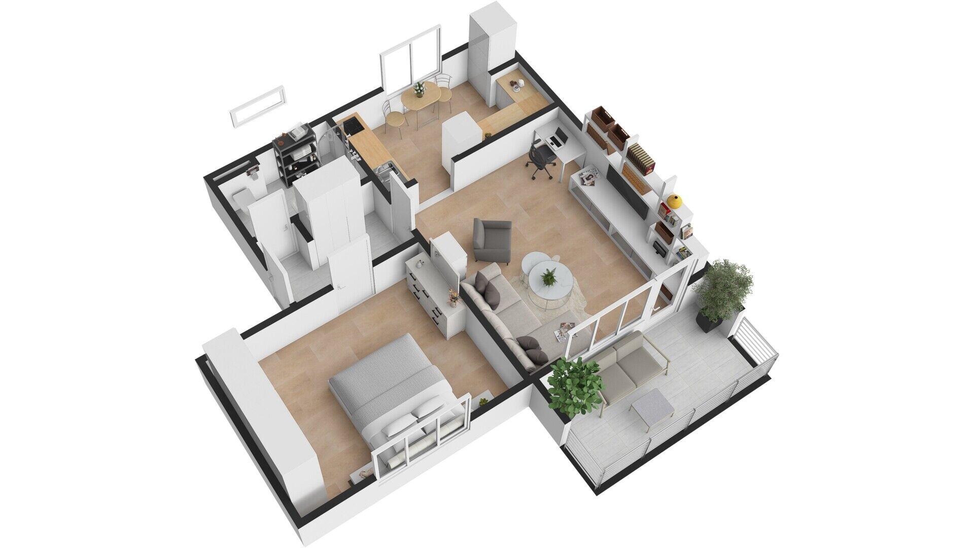 Prodej bytu 2 + 1, 58 m2 / T / G