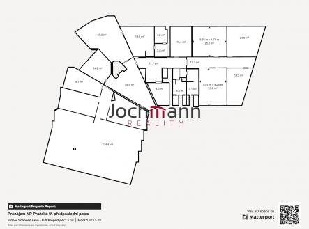 Pronájem - kanceláře, 844 m²