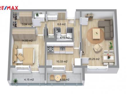 Prodej bytu, 2+1, 71 m²