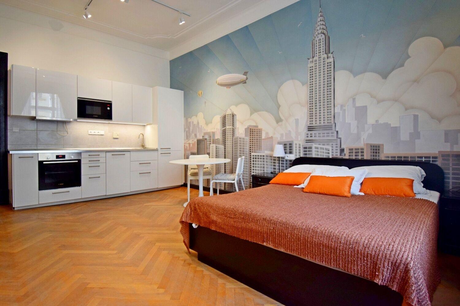 Kompletně zařízený 1+kk, 31 m2, nedaleko Václavského nám., Praha 2 – Nové Město